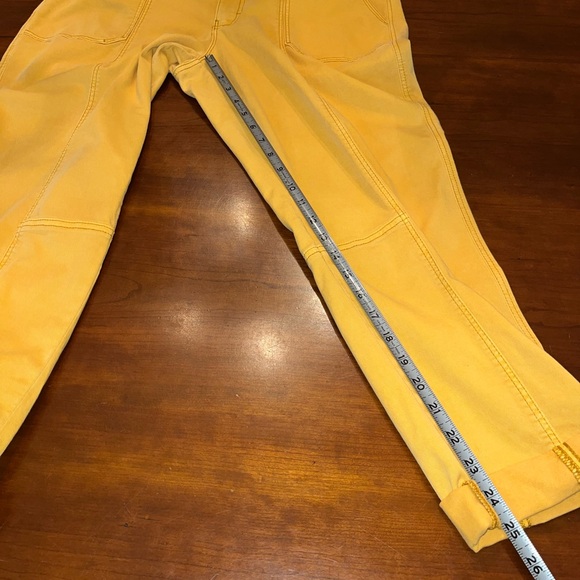 White House Black Market Mustard Straight Crop Pants Mid Rise Size 14 New - Picture 14 of 14